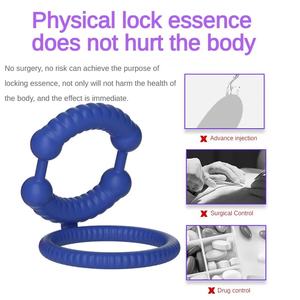 Pene de silicona Semen Lock Ring Bondage Ampliación Erección Camilla Juguete sexual, Eyaculación masculina Delay Cock Ring Glans Estimular - Product Image 2