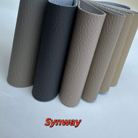 Simili cuir PVC extensible anti-taches 1,2 mm à base tricotée, résistant aux plis, pour ameublement domestique, garnitures automobiles, étuis pour ordinateurs portables