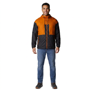 Hot Selling <b>Men's</b> Windproof Vintage Windbreaker <b>Jacket</b> Custom Sports Design Hooded Collar <b>Long</b> Lightweight Coating Front Logo - Product Image 1