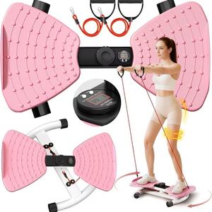 Máquina <span class=keywords><strong>de</strong></span> Ejercicios Giratoria para Cintura, Color Rosa, Tabla <span class=keywords><strong>de</strong></span> Ejercicios <span class=keywords><strong>Abdominales</strong></span> <span class=keywords><strong>de</strong></span> <span class=keywords><strong>Pie</strong></span> <span class=keywords><strong>con</strong></span> Masaje para Pies - Product Image 2