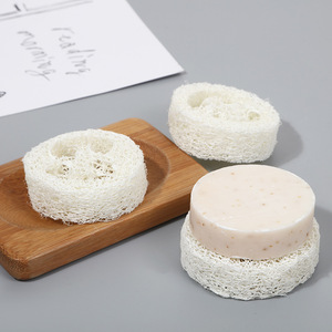 Portasapone Rotondo in Luffa all'Ingrosso, Eco-friendly, Fette di Spugna Luffa per la Produzione di Sapone - Product Image 4