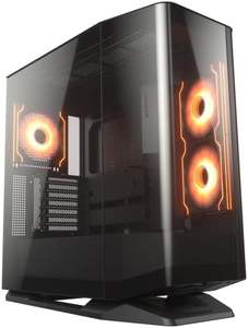 Boîtier métallique <span class=keywords><strong>COUGAR</strong></span> FV270 RGB MidTower E-ATX, support GPU 420 mm, ventilateurs PWM ARGB intégrés, hub de lumière prismatique, filtre de protection, sans outil - Product Image 2