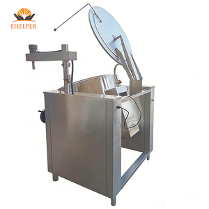 Olla de Acero Inoxidable Basculante/Agitadora para Cocinar Papillas, con Raspado Automático y Mezcla, Sin Quemaduras, para Cafeterías, Olla para Hervir Caldo de Hueso - Product Image 4