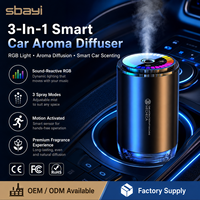 Diffuseur d'arômes pour voiture sans fil, coque métallique élégante, sortie de parfum longue durée, pour la décoration intérieure de la voiture