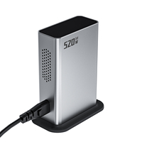 Station de charge USB multiport 8 ports 4USB-A 4TYPE-C PD100W QC30W pour ordinateur portable, chargeur rapide GaN 520W