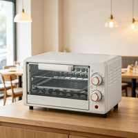 Four électrique compact de 9 litres, mini-four multifonction pour la maison et la cuisine, avec minuterie et contrôle de la température
