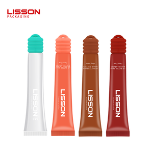 حاوية زيت ملمع الشفاه 10 فارغة من البلاستيك OEM بلسم الشفاه PE أنابيب ضغط للتعبئة مع جهاز سيليكون - Product Image 3