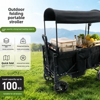 Poussette bébé pliable légère anti-retournement à quatre roues avec cadre en acier haute teneur en carbone