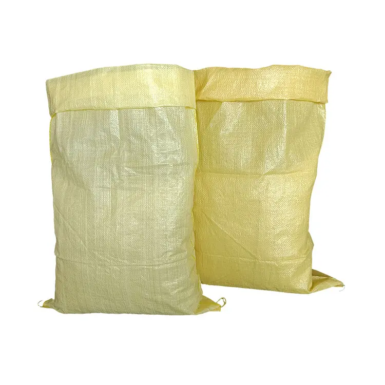 चीन में किए गए थोक कुंवारी पीपी 50 kg प्लास्टिक बोरी के लिए आकार 4 बोरी चावल मकई गेहूं का आटा घास के बीज पीपी बुना बैग