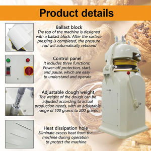 Vente en gros diviseur de pâte semi-automatique 30 pièces diviseur de pâte <span class=keywords><strong>pas</strong></span> <span class=keywords><strong>cher</strong></span> diviseur de pâte à pâtisserie - Product Image 5