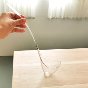 Cucharón para Sopa Profundo de Policarbonato Irrompible, Cucharón de Plástico Duro Transparente, Cucharón Largo y Profundo para Cocina - Product Image 2