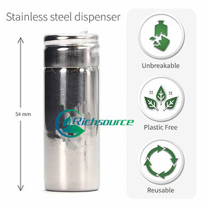 <span class=keywords><strong>Fil</strong></span> <span class=keywords><strong>dentaire</strong></span> végétalien sans déchets avec distributeur en acier inoxydable <span class=keywords><strong>Fil</strong></span> <span class=keywords><strong>dentaire</strong></span> rechargeable 55 Yards Bambaw - Product Image 3