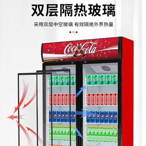 Apple Refrigerated <b>Display</b> <b>Case</b> Single Temperature 1 Door Electric Auto Defrost Stainless Steel For Beverage Storage - Product Image 2