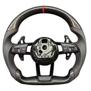 Volant de direction pour Volkswagen, volant <span class=keywords><strong>Golf</strong></span> <span class=keywords><strong>7</strong></span> MK <span class=keywords><strong>7</strong></span> MK <span class=keywords><strong>7</strong></span>.5 <span class=keywords><strong>R</strong></span> <span class=keywords><strong>GTI</strong></span> <span class=keywords><strong>Golf</strong></span> 6 MK 6 VW <span class=keywords><strong>Golf</strong></span> <span class=keywords><strong>7</strong></span>.5 <span class=keywords><strong>R</strong></span> en fibre de carbone - Product Image 5
