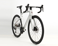 Vélo de route en carbone électronique sans fil 24 vitesses, jantes en carbone 50 mm, freins à disque hydrauliques, vélo de course 700C, vélo de route aérodynamique, vélo de sport
