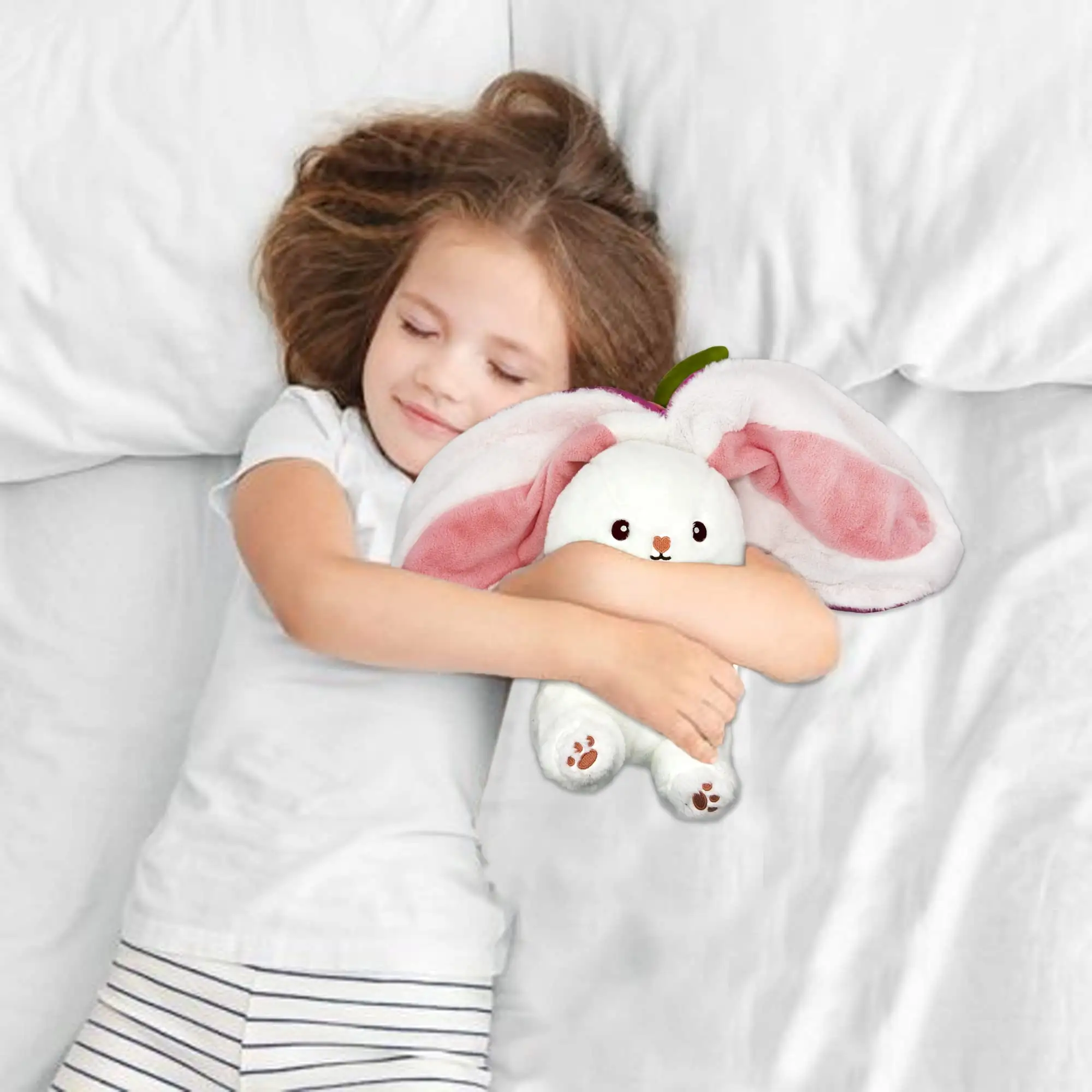 Custom Plush Strawberry Transformed Into Rabbit toys cute Bunny Stuffed Animal Carrot Rabbit Toys