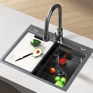 Évier de cuisine miniature en acier inoxydable 304, taille réduite, pour petit appartement - Product Image 1