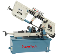 Scie à ruban Supertech BS280G-Hydraulique, haute précision pour la coupe de tuyaux en métal/acier et de profilés