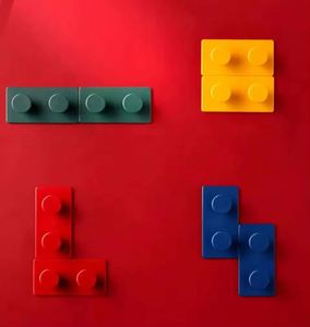 4 Piece Plastic Multifunctional Foldable Wall-Mounted Self-Adhesive Coat/Clothing Organizer Key Holder Strong Loading <b>Wardrobe</b> - Product Image 5