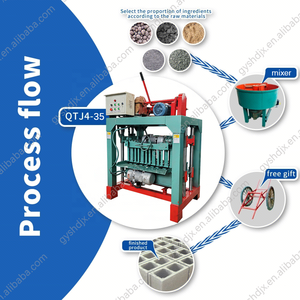 Machine semi-automatique 380V/220V pour la fabrication de briques en ciment, de pavés creux et de blocs de béton, avec moteur puissant et pression élevée - Product Image 6