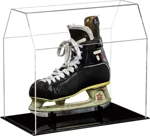 Kotak Display Sepatu Skate Akrilik, Wadah Pelindung Kotak Display Ice Skate Hockey