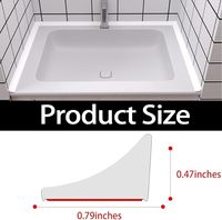 Barrière de seuil de douche auto-adhésive en silicone étanche pour salle de bain et cuisine
