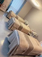 Ensemble de 4 housses de lit de luxe pour salon de beauté, drap de massage facial en coton pour spa et salon de lavage d'oreilles