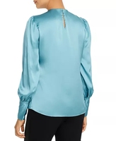 Chemisiers en satin de soie crêpe pour femmes, modèles doux avec design personnalisé au dos et au cou, fabriqués par des fabricants