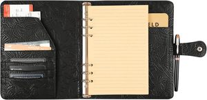 Notebook Stationery Loose <strong>Leaf</strong> <strong>Book</strong> A5 PU Cover 100 Sheets Business Manager Folder Creative Zipper Bag Office Meeting Minutes - Product Image 3