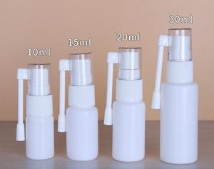 10 मिलीलीटर 20 मिलीलीटर 30 मिली 50 मिली प्लास्टिक खाली पेट सफेद नाक धुंध स्प्रे की बोतलें चिकित्सा गले के छिड़काव की बोतलें - Product Image 4