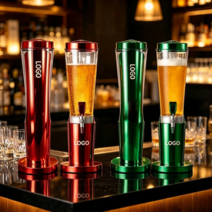 Customized Bar Nightclub Party Luxury Glossy Iron <b>Beer</b> Tower 3L Capacity Durable Beverage Liquor Juice Draft <b>Beer</b> Serving - Product Image 1