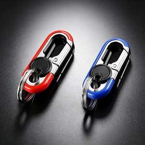 Fashion Hardware Rotatable Zinc Alloy <b>Key</b> Holder Custom Engraved Logo Carabiner <b>Key</b> <b>Ring</b> <b>Key</b> Clip for Car <b>Keys</b>, Outdoor Use - Product Image 6