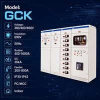 Prix usine GCK 380V 400V Appareillage de commutation basse tension extractible 30kA 50Hz 60Hz IP42 pour armoire électrique d'hôpital et de bâtiment commercial