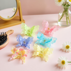 Fermaglio per capelli a forma di farfalla da 7 cm per donne e ragazze, accessorio di moda - Product Image 2