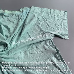 Chiffons de nettoyage en coton colorés pour atelier, chiffons de t-shirt coupés de couleur claire pour le nettoyage - Product Image 4