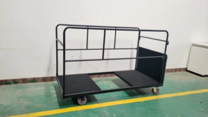 高品質のモダンな金属フレーム屋外商業用宴会用丸テーブルカートトロリー - Product Image 5