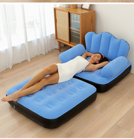 Nouveau Fauteuil Gonflable Portable 5-en-1 en PVC Floqué OEM pour la Maison et le Camping – Vente en Gros