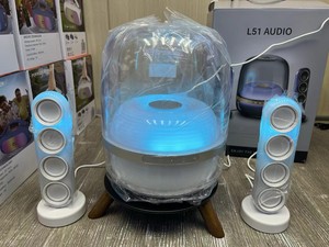 Altavoz de Cristal <span class=keywords><strong>L51</strong></span> Huoang - Sistema de Audio de Quinta Generación - Subwoofer Inalámbrico para Computadora con Pantalla Luminosa - Product Image 3