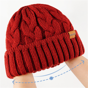 Nuovissimo Berretto Invernale Unisex 2026, Casual, Caldo, Imbottito in Pile, Lavorato a Maglia in Acrilico, Disponibile in 10 Colori Solidi - Product Image 3