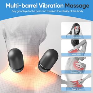 Ora accogliente cuscino massaggiatore collo 4-in-1 2025 a forma di U 360 rotante intelligente gonfiaggio automatico riscaldamento cervicale sollievo dal dolore - Product Image 4