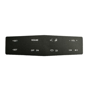 Autocollant de réparation des boutons de commande du volant Ford Mustang, adhésif en PVC noir, 2011-2012 - Product Image 4