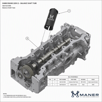 Seal Oli Mesin MANER OE 06H103199K Untuk EA888 VW Golf GTI Tiguan Passat Scirocco Jetta Audi Q3 Q5 A4 A5 A6 A7 Suku Cadang Pengganti