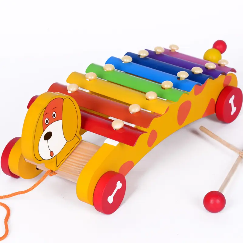 Brinquedo musical infantil, instrumentos de madeira para educação precoce, piano xylophone