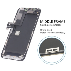 หน้า<span class=keywords><strong>จอ</strong></span> LCD ของแท้สำหรับ iPhone 11 Pro Digitizer ประกอบครบชุดพร้อมสายยืดหยุ่นสำหรับลำโพงหูฟัง - Product Image 6