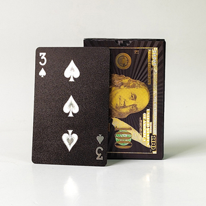 Juego de póquer de impresión de alta calidad, naipes de oro de entretenimiento, naipes de plástico Premium impermeables - Product Image 4