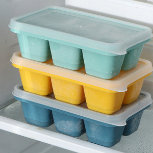 Benutzer definiertes Logo runde Silikon-Eiswürfel schale mit Deckel Umwelt freundliches BPA-freies Eisballform-PP-Material für gekühlte Getränke - Product Image 1