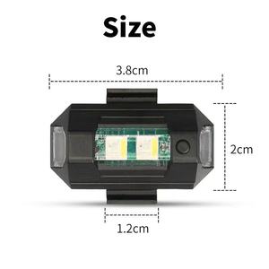 Luz Estroboscópica LED USB de 7 Colores para Drones, Anticolisión, para Bicicleta/Aeromodelismo, Mini Luz Intermitente de Señalización Nocturna - Product Image 2