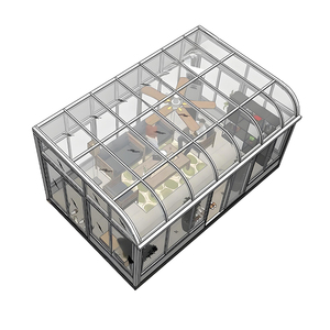 Solárium Moderno para las Cuatro Estaciones con Balcón Exterior para Villa, Vidrio Laminado Templado con Energía Solar, Diseño Europeo, Invernadero de Jardín - Product Image 2