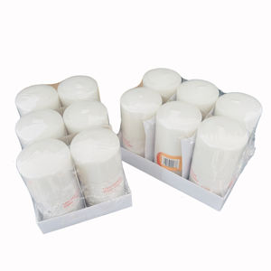 Großhandel Custom Logo 7 Tage Kerze <span class=keywords><strong>Big</strong></span> Size Wachs Weiß gefärbte Stumpen kerzen für Hochzeits dekoration - Product Image 3