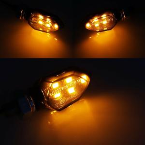 Adecuado para <span class=keywords><strong>Kawasaki</strong></span> <span class=keywords><strong>Mini</strong></span> señal de giro para motocicletas. 5 intermitentes LED. Luces de giro pequeñas de modificación direccional LED. - Product Image 4